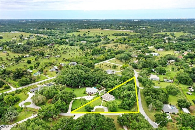 view of property location with property parcel outlined