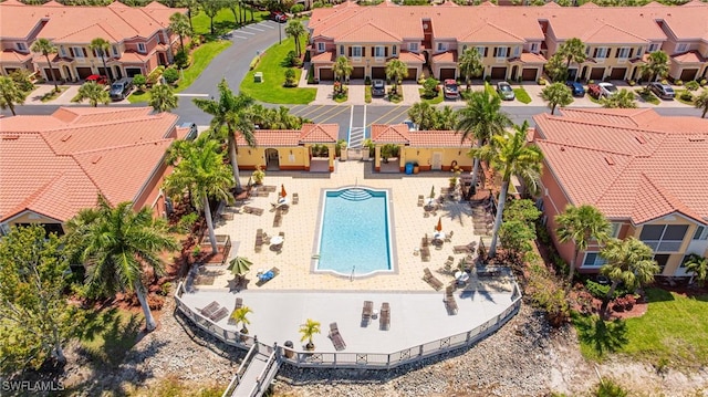 20273 Royal Villagio Ct Unit 204, Estero, FL 33928 - aerial view of residential area with a pool area
