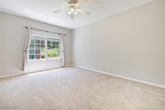 20273 Royal Villagio Ct Unit 204, Estero, FL 33928 - unfurnished room with carpet flooring, a ceiling fan, and baseboards