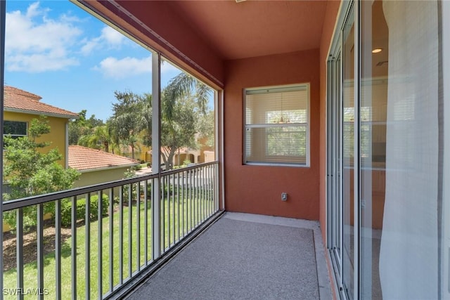 view of balcony