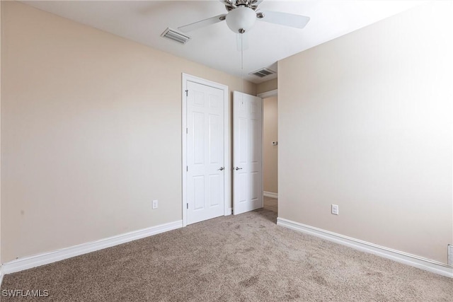 3905 Dunnster Ct, Fort Myers, FL 33916 - unfurnished bedroom featuring carpet flooring, baseboards, and a ceiling fan