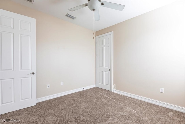 3905 Dunnster Ct, Fort Myers, FL 33916 - unfurnished bedroom featuring carpet floors, baseboards, and ceiling fan