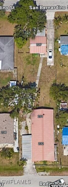232 Redlin St, North Fort Myers, FL 33903 - aerial view of property's location