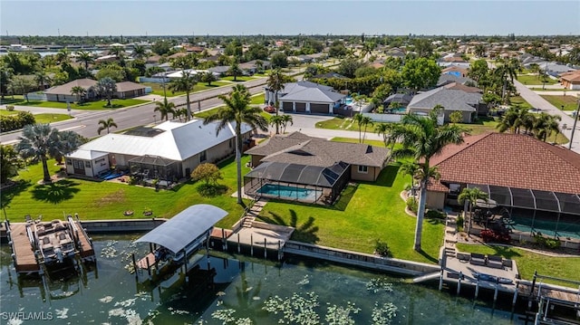 305 SW 8th St, Cape Coral, FL 33991 - aerial view of residential area featuring a large body of water
