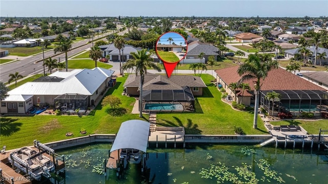 305 SW 8th St, Cape Coral, FL 33991 - aerial perspective of suburban area with a large body of water