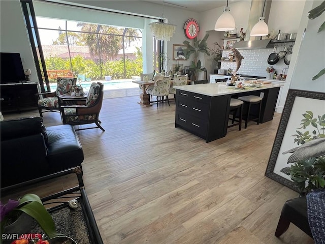 548 5th Ave, Marco Island, FL 34145 - living room featuring light wood-style floors
