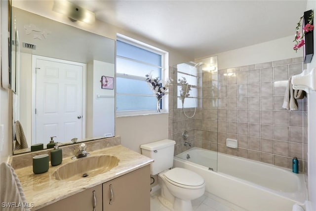 129 S Collier Blvd Unit B-206, Marco Island, FL 34145 - full bath featuring bathtub / shower combination, vanity, toilet, and tile patterned flooring
