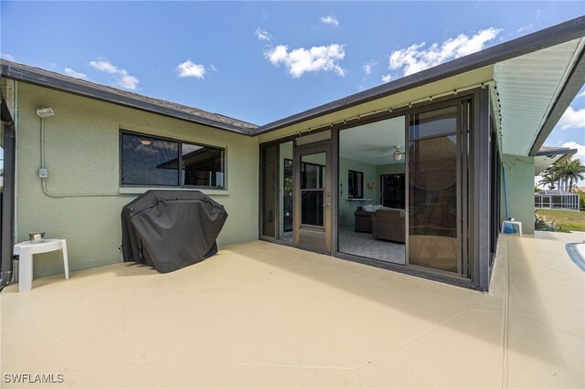 132 SW 34th Ln, Cape Coral, FL 33914 - view of patio with a grill