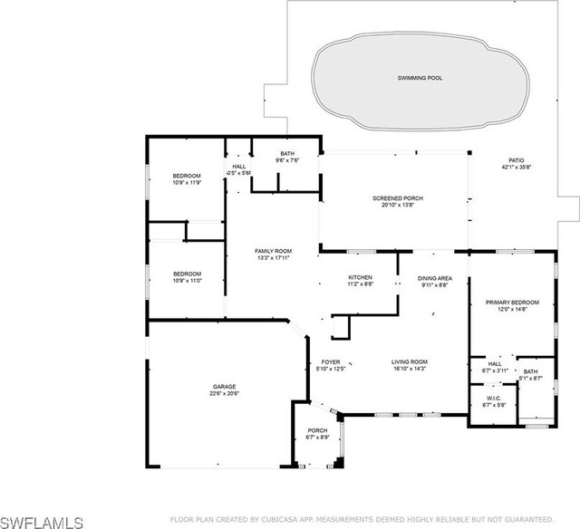 132 SW 34th Ln, Cape Coral, FL 33914 - floor plan / room layout