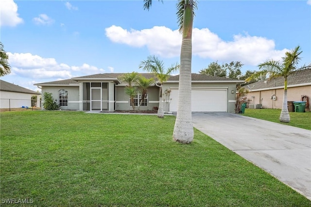 1233 NW 26th Pl, Cape Coral, FL 33993 - single story home featuring stucco siding, an attached garage, and driveway