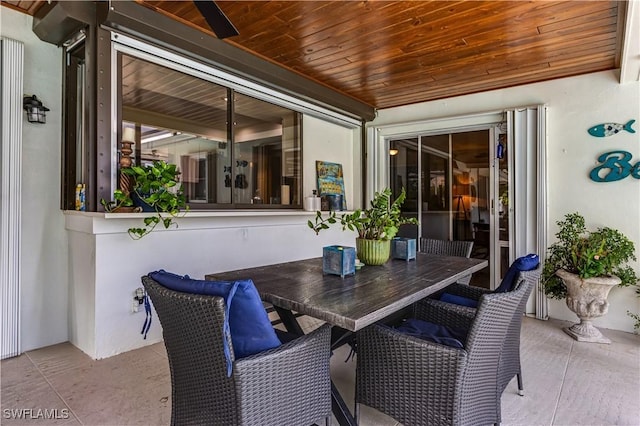5692 Eichen Cir W, Fort Myers, FL 33919 - view of patio featuring outdoor dining space