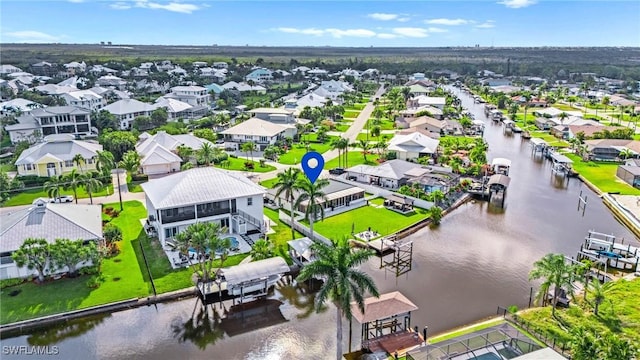 6212 Cocos Dr, Fort Myers, FL 33908 - aerial perspective of suburban area with a large body of water