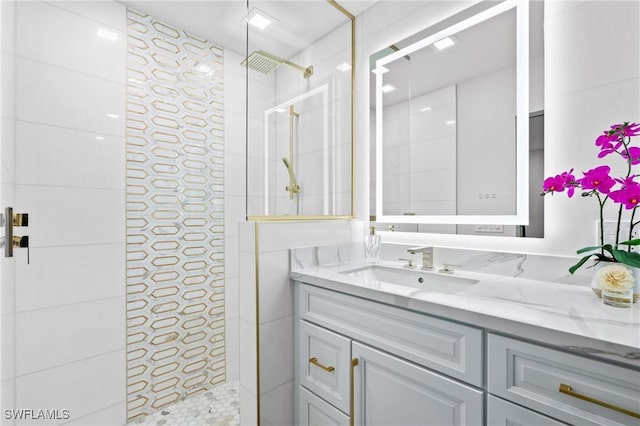 6212 Cocos Dr, Fort Myers, FL 33908 - full bathroom with vanity and walk in shower