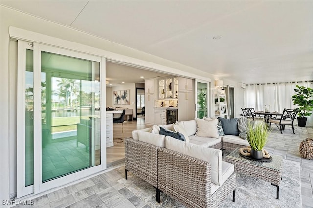 6212 Cocos Dr, Fort Myers, FL 33908 - living area with beverage cooler