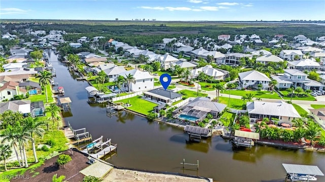 6212 Cocos Dr, Fort Myers, FL 33908 - aerial view of residential area with a nearby body of water