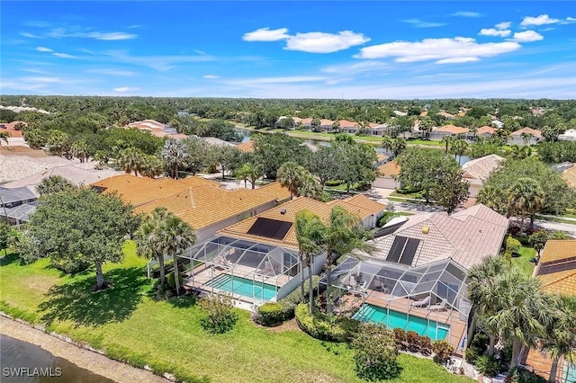 3774 Whidbey Way, Naples, FL 34119 - aerial view of residential area with a pool