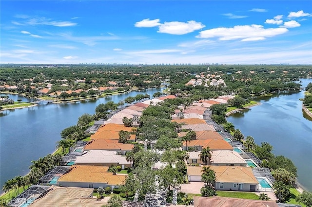 3774 Whidbey Way, Naples, FL 34119 - aerial perspective of suburban area featuring a nearby body of water