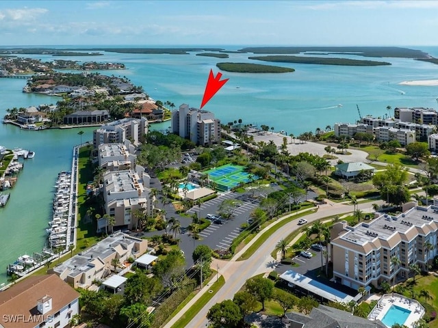901 Collier Ct Unit 5-205, Marco Island, FL 34145 - bird's eye view of a large body of water and apartment complex / building