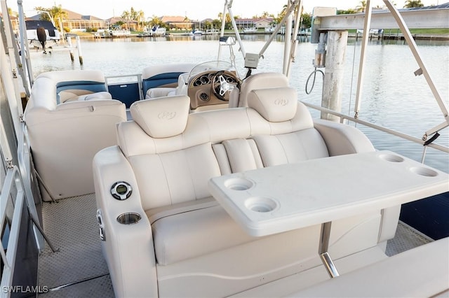 4013 Bastia Ct, Punta Gorda, FL 33950 - dock area featuring a water view and boat lift