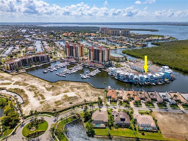 5851 Shell Cove Dr Unit 101A, Cape Coral, FL 33914 - bird's eye view of a nearby body of water and a marina