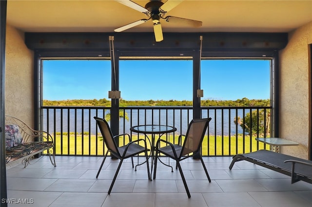 16000 Bay Pointe Blvd Unit 307, North Fort Myers, FL 33917 - sunroom with a water view