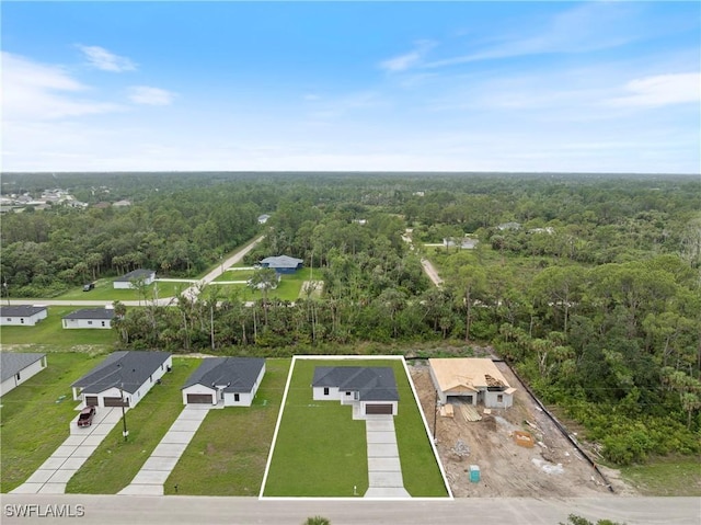 619 Greenbriar Blvd, Lehigh Acres, FL 33972 - bird's eye view of a forest