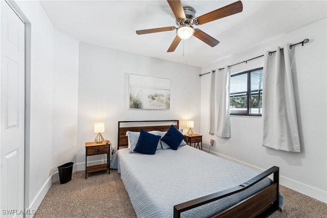 17365 Butler Rd, Fort Myers, FL 33967 - carpeted bedroom with baseboards and ceiling fan