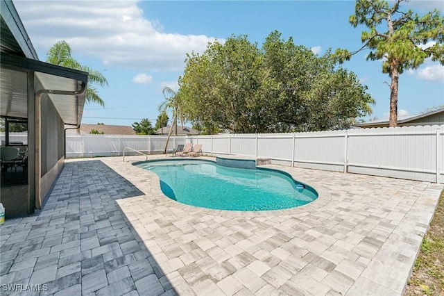 17365 Butler Rd, Fort Myers, FL 33967 - view of pool featuring a patio and a fenced backyard