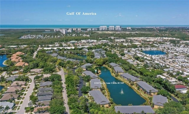 1210 Yesica Ann Cir Unit C105, Naples, FL 34110 - aerial view of residential area with a nearby body of water