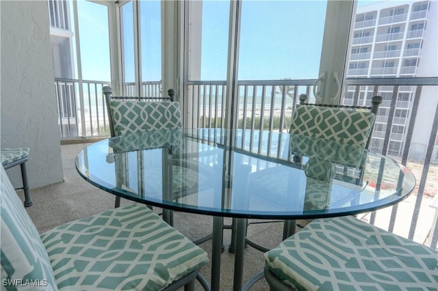 7150 Estero Blvd Unit 403, Fort Myers Beach, FL 33931 - balcony featuring outdoor dining area