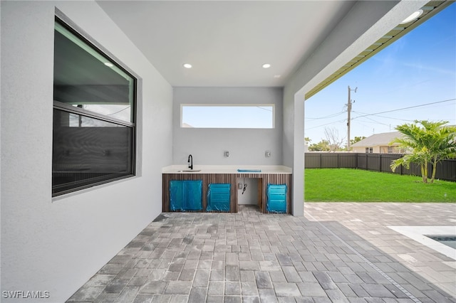 336 NE 25th St, Cape Coral, FL 33909 - view of patio featuring a sink