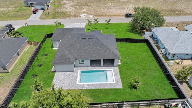 336 NE 25th St, Cape Coral, FL 33909 - aerial view of residential area featuring a pool