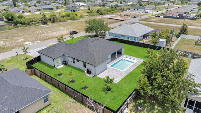 336 NE 25th St, Cape Coral, FL 33909 - aerial view of residential area with a pool area