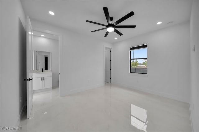 336 NE 25th St, Cape Coral, FL 33909 - unfurnished room featuring recessed lighting, ceiling fan, and baseboards