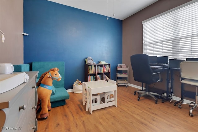 2510 SW 24th Ct, Cape Coral, FL 33914 - home office with wood finished floors and baseboards