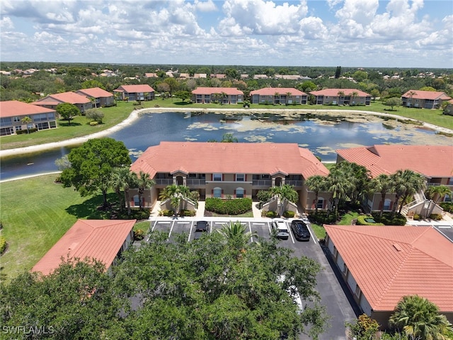 6670 Huntington Lakes Cir Unit 104, Naples, FL 34119 - aerial view of residential area with a large body of water