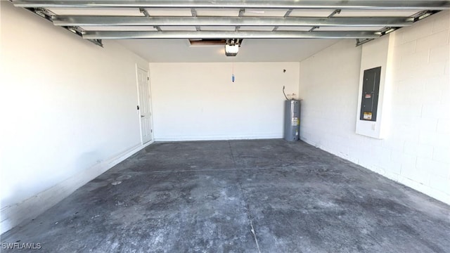986 Enbrook Loop, Naples, FL 34114 - garage with water heater, electric panel, and a garage door opener