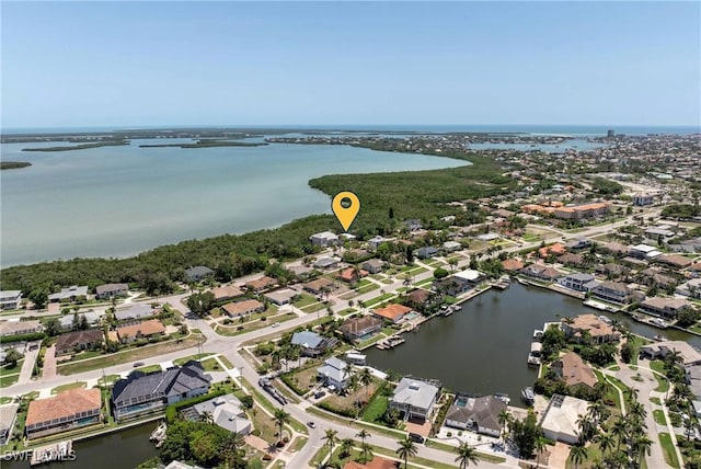 1923 Sheffield Ave, Marco Island, FL 34145 - aerial overview of property's location with a large body of water and nearby suburban area