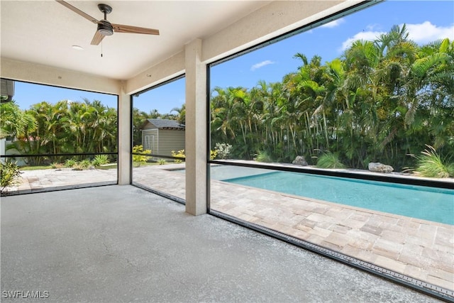 2208 SW 12th Ln, Cape Coral, FL 33991 - view of pool with a ceiling fan
