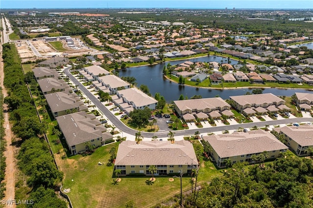 14746 Calusa Palms Dr Unit 102, Fort Myers, FL 33919 - aerial view of property's location with nearby suburban area and a nearby body of water