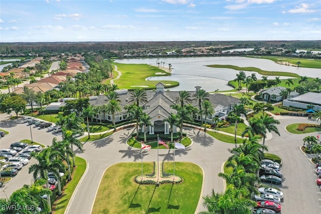 10016 Majestic Ave, Fort Myers, FL 33913 - aerial perspective of suburban area with a nearby body of water and a golf course