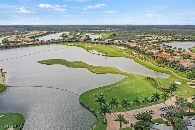 10016 Majestic Ave, Fort Myers, FL 33913 - aerial perspective of suburban area featuring a nearby body of water and a local golf course