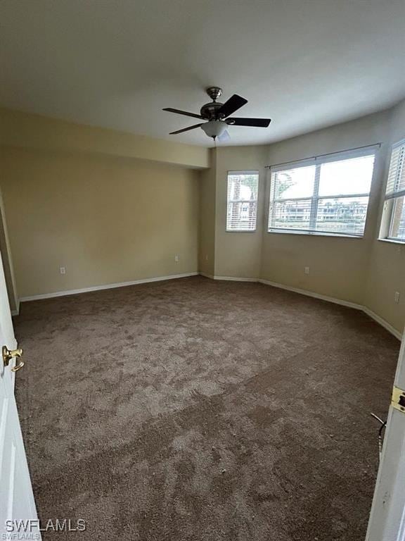 13000 Sandy Key Bnd Unit 3202, North Fort Myers, FL 33903 - carpeted empty room with a ceiling fan and baseboards