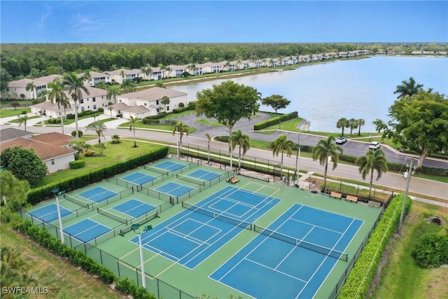 3460 W Crown Pointe Blvd Unit 101, Naples, FL 34112 - aerial view of residential area with a large body of water