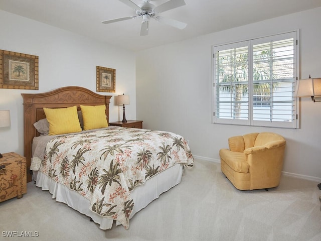 26986 Montego Pointe Ct Unit 202, Bonita Springs, FL 34134 - carpeted bedroom with baseboards and ceiling fan