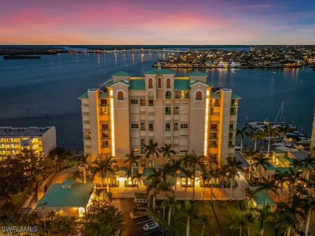 1079 Bald Eagle Dr Unit N604, Marco Island, FL 34145 - view of apartment building / complex featuring a water view