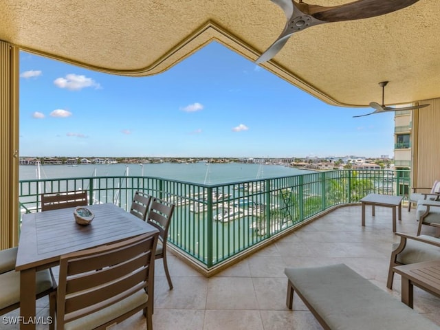 1079 Bald Eagle Dr Unit N604, Marco Island, FL 34145 - balcony featuring a water view
