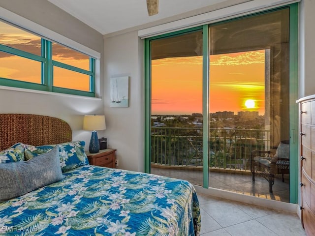 1079 Bald Eagle Dr Unit N604, Marco Island, FL 34145 - tiled bedroom with ornamental molding
