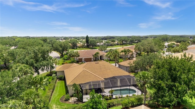 12501 Walden Run Dr, Fort Myers, FL 33913 - aerial view of residential area featuring a pool