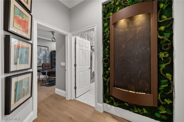 12501 Walden Run Dr, Fort Myers, FL 33913 - foyer entrance featuring light wood-style floors and baseboards